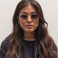 Illesteva Maria Sunglasses, Gold/Midnight Blue