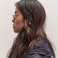 Illesteva Maria Sunglasses, Gold/Midnight Blue