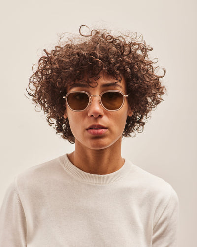 Illesteva Prince Tate Sunglasses, Matte Clear & Gold