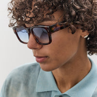 Illesteva Vito Sunglasses, Havana/Blue