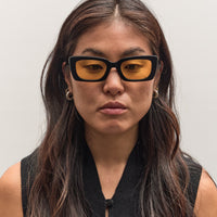 Illesteva Wilson Sunglasses, Black/Honey