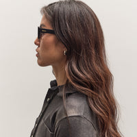 Illesteva Wilson Sunglasses, Black/Purple Flat