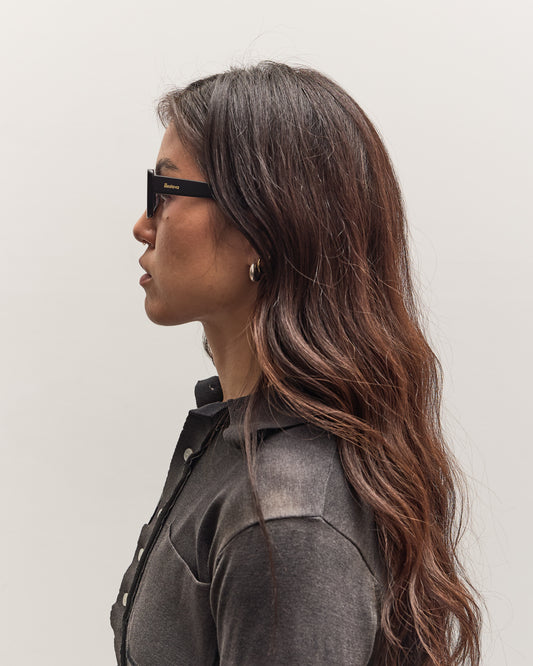 Illesteva Wilson Sunglasses, Black/Purple Flat