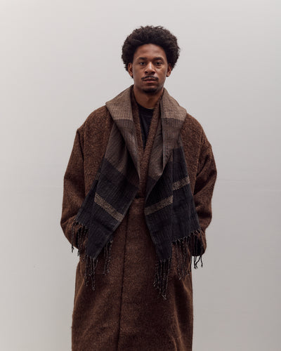 Hooded Scarf #1, Textured Stripe