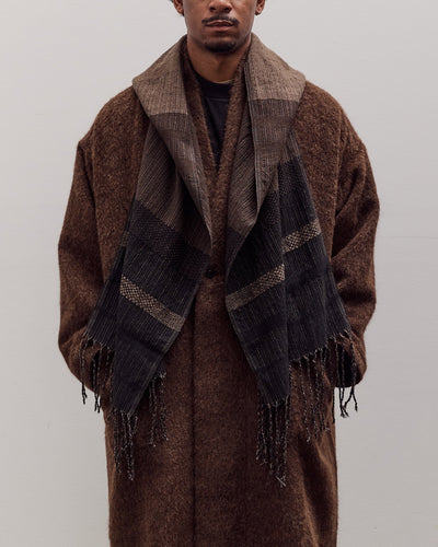Hooded Scarf #1, Textured Stripe