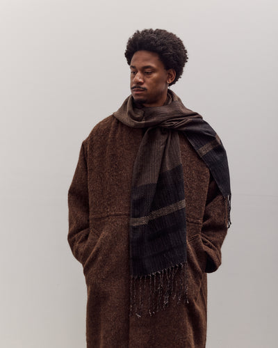 Hooded Scarf #1, Textured Stripe