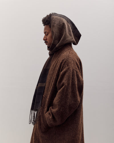 Hooded Scarf #1, Textured Stripe