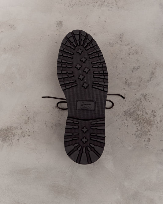 Jacques Soloviere Edouard Lug Shoes, Grained Ebano