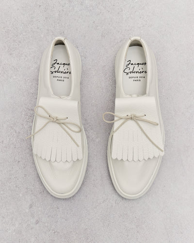 Jacques Soloviere Jim Shoes, Grained White