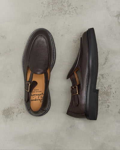 Jacques Soloviere Jo Shoes, Grained Ebano