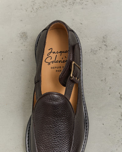 Jacques Soloviere Jo Shoes, Grained Ebano