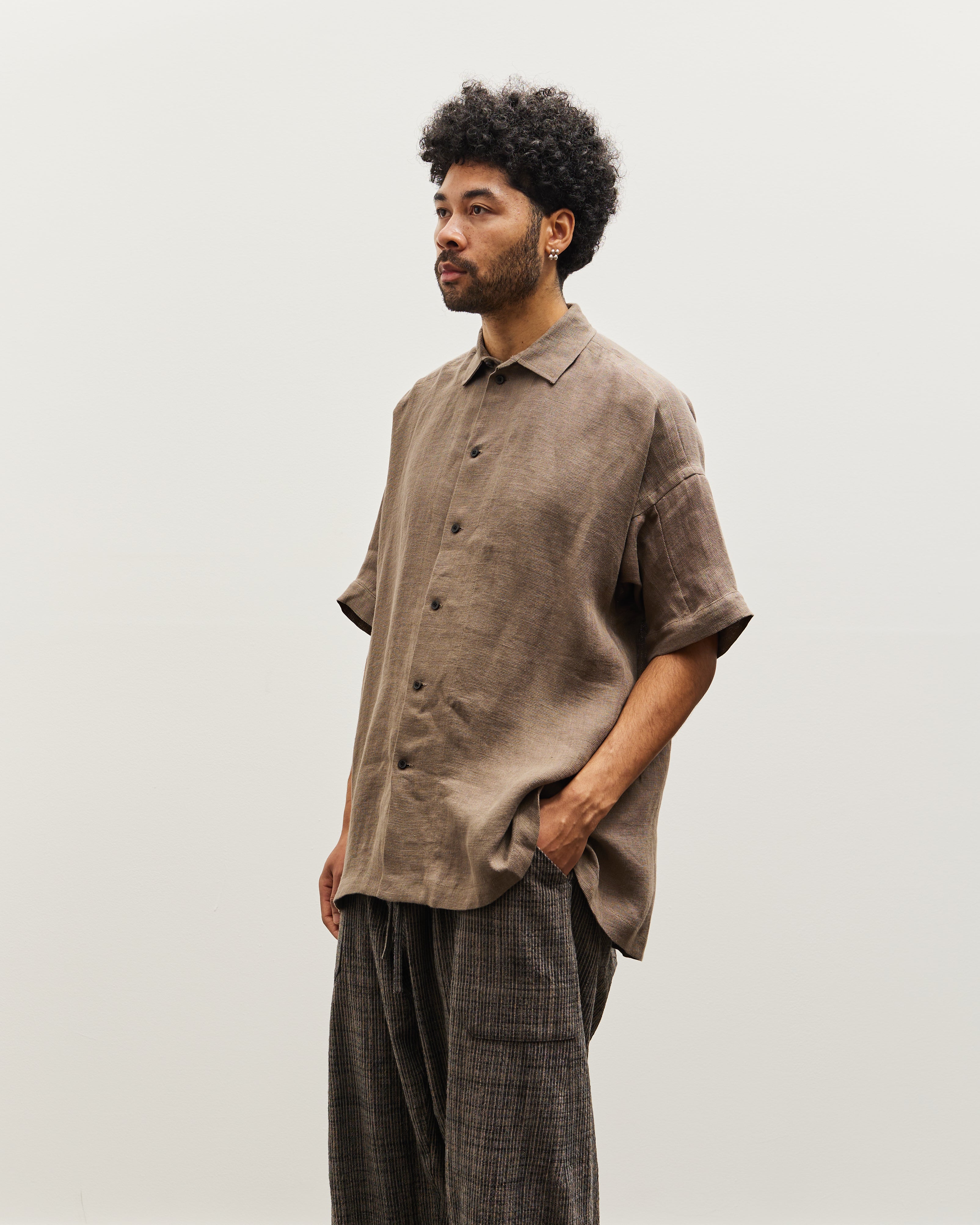 JAN-JAN VAN ESSCHE SHIRT#100 Cotton Shirting （black striped） -FASCINATE