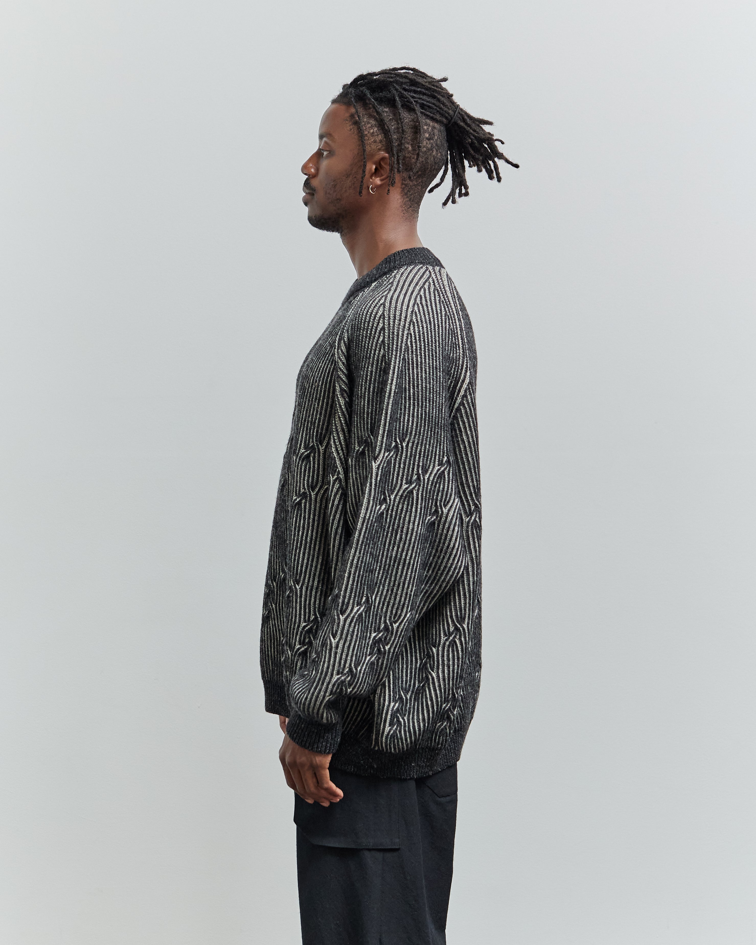 Jan-Jan Van Essche Knit #66, Anthracite /White – Glasswing Jan-Jan Van Essche Knit #66, Anthracite /White – Glasswing