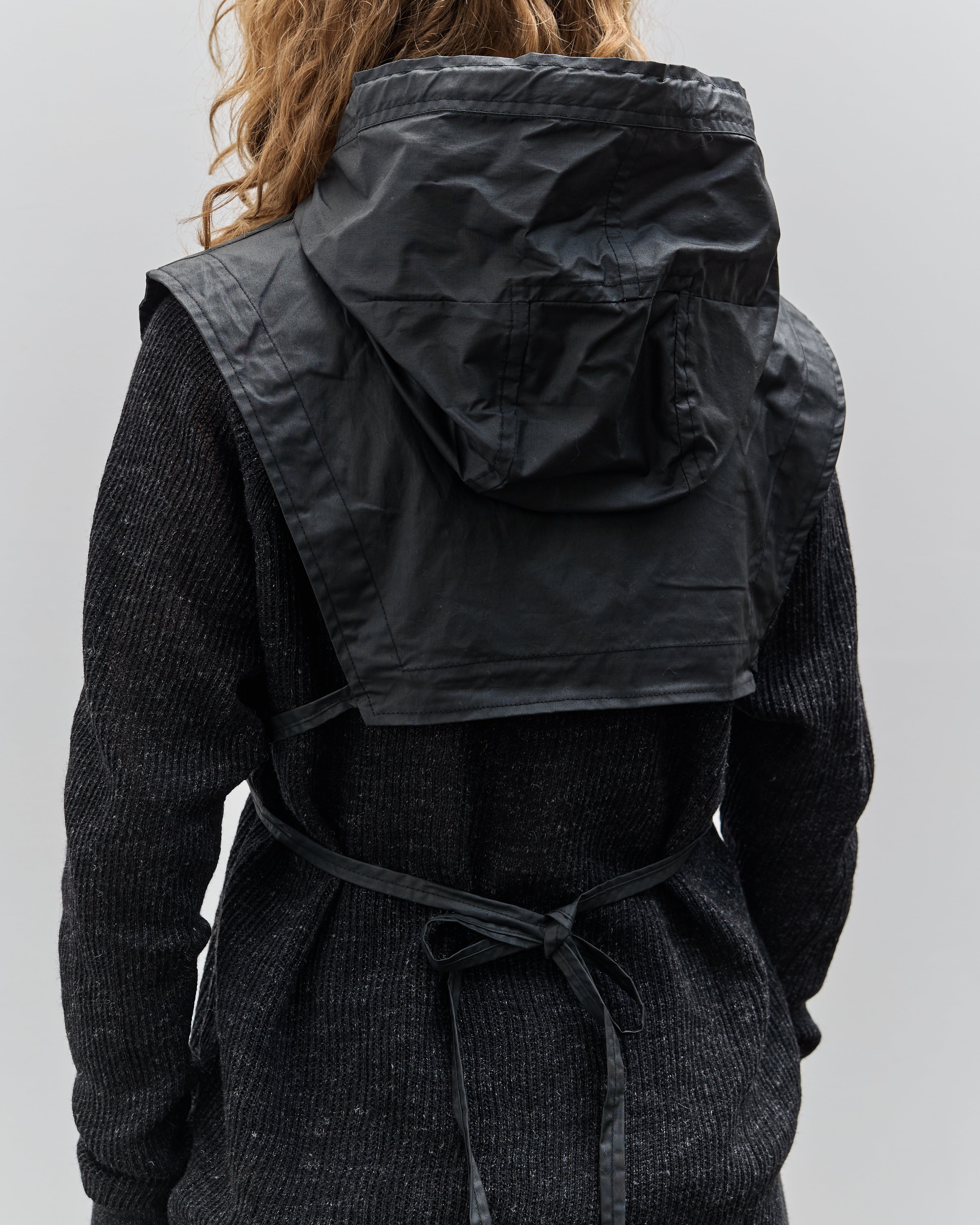 Jan-Jan Van Essche Hoodpiece 1, Off Black – Glasswing