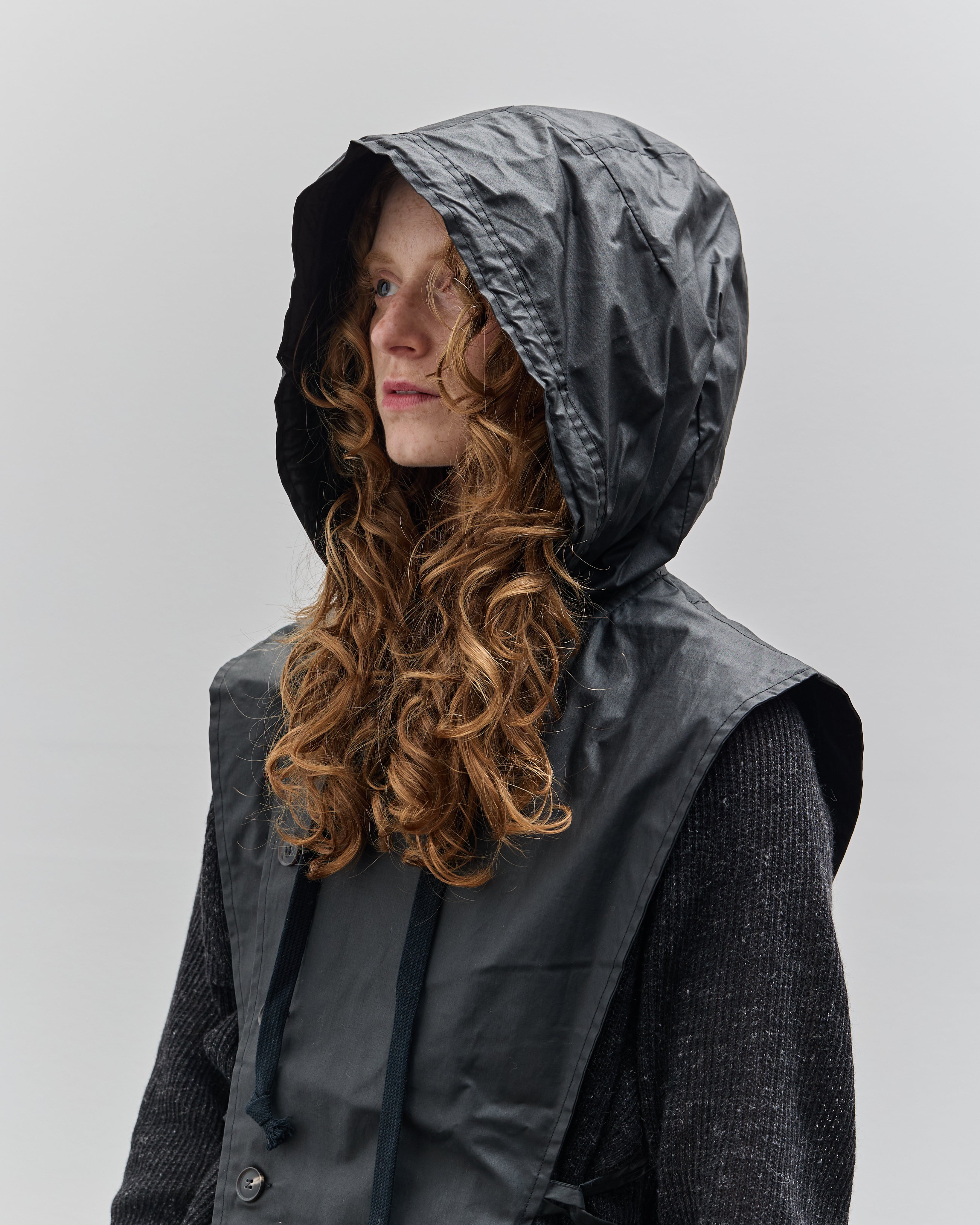 Jan-Jan Van Essche Hoodpiece 1, Off Black – Glasswing