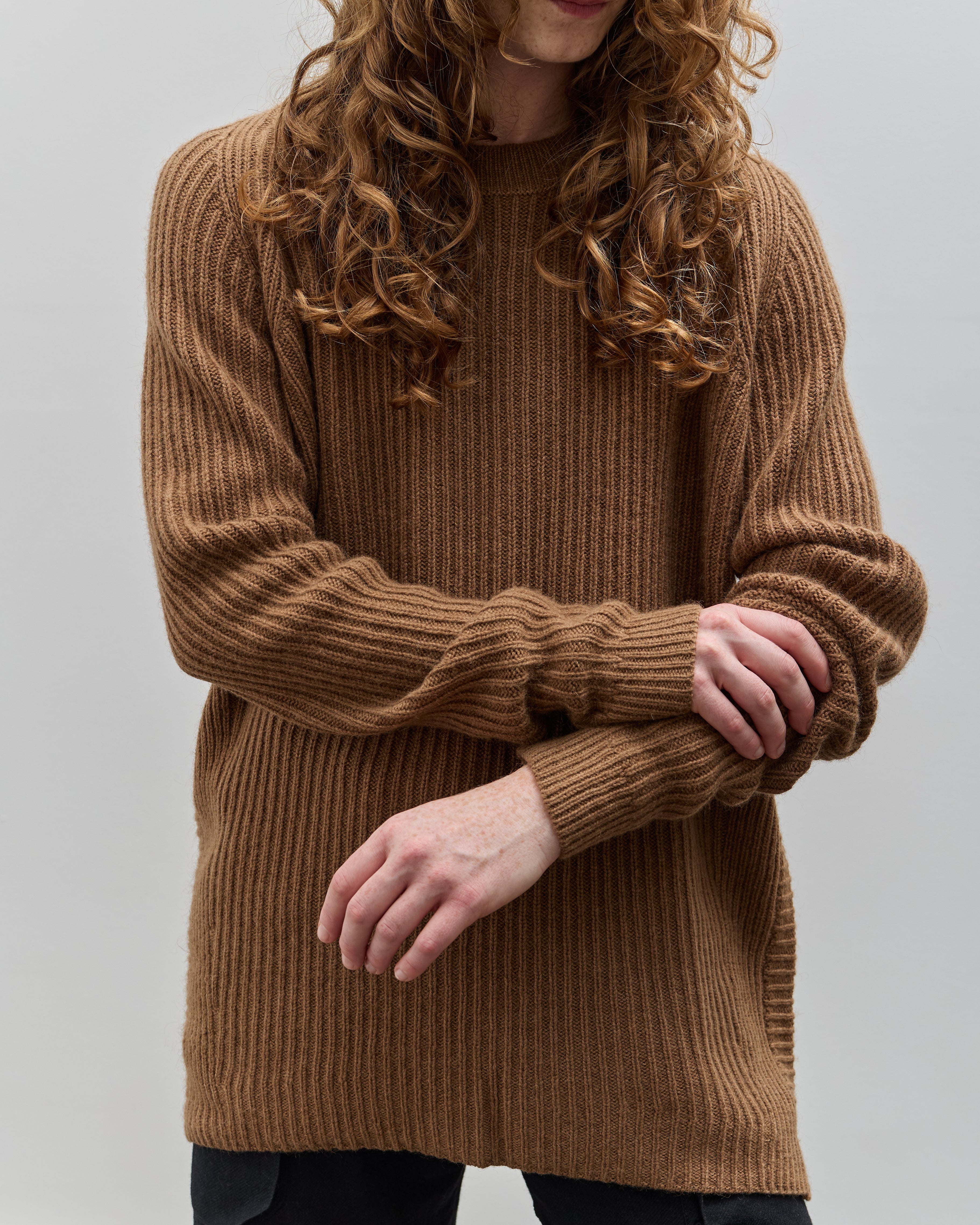 JAN JAN VAN ESSCHE KNIT#42 サイズS 23AW Jan-Jan Van Essche Knit #42, Natural Camel – Glasswing
