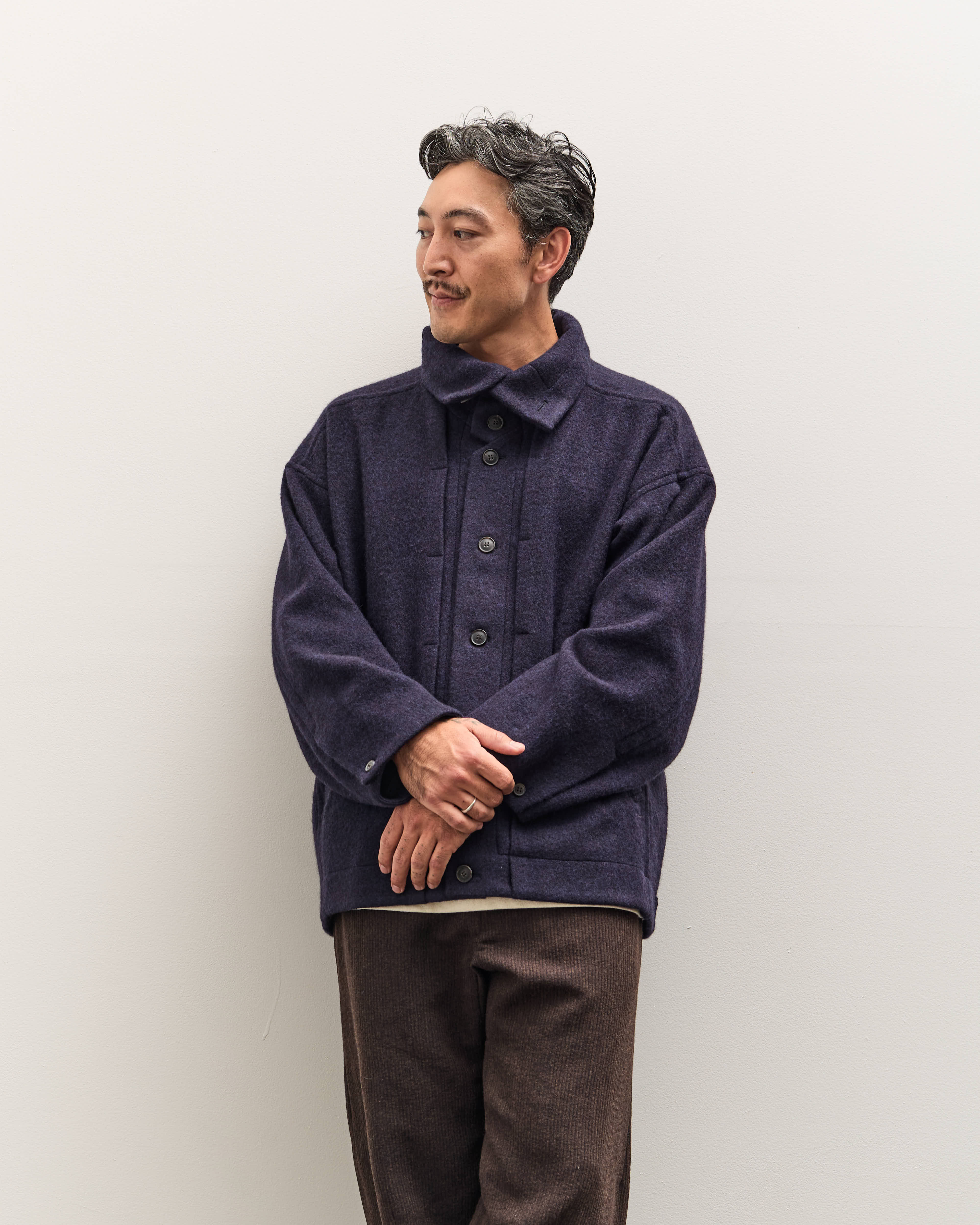 JAN-JAN VAN ESSCHE シャツジャケット Jan-Jan Van Essche Jacket #61, Midnight – Glasswing