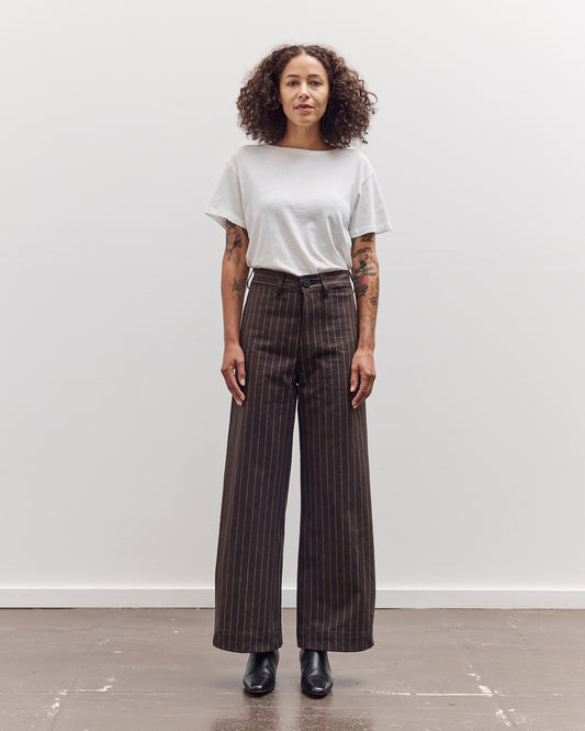 Sailor Pants, Graphite Italian Stripe