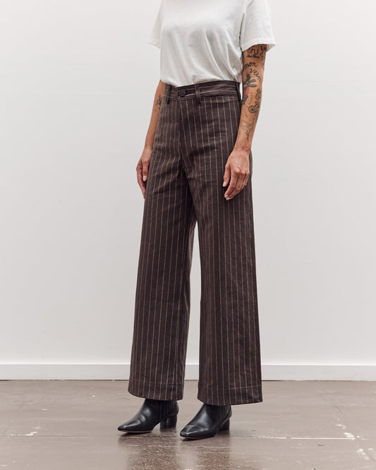 Sailor Pants, Graphite Italian Stripe