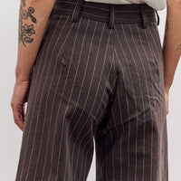 Sailor Pants, Graphite Italian Stripe