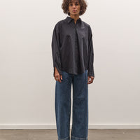 Jesse Kamm Alberta Shirt, Midnight Black Pinstripe