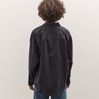 Jesse Kamm Alberta Shirt, Midnight Black Pinstripe