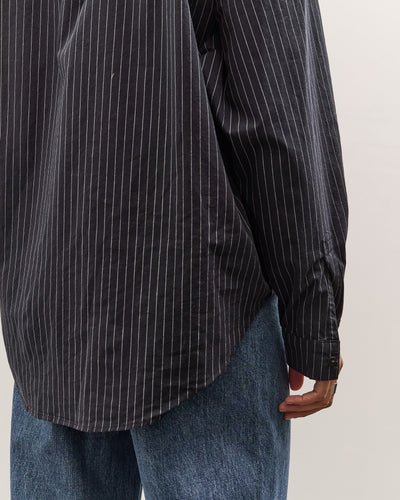 Jesse Kamm Alberta Shirt, Midnight Black Pinstripe