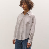 Jesse Kamm Alberta Shirt, Salt Pinstripe