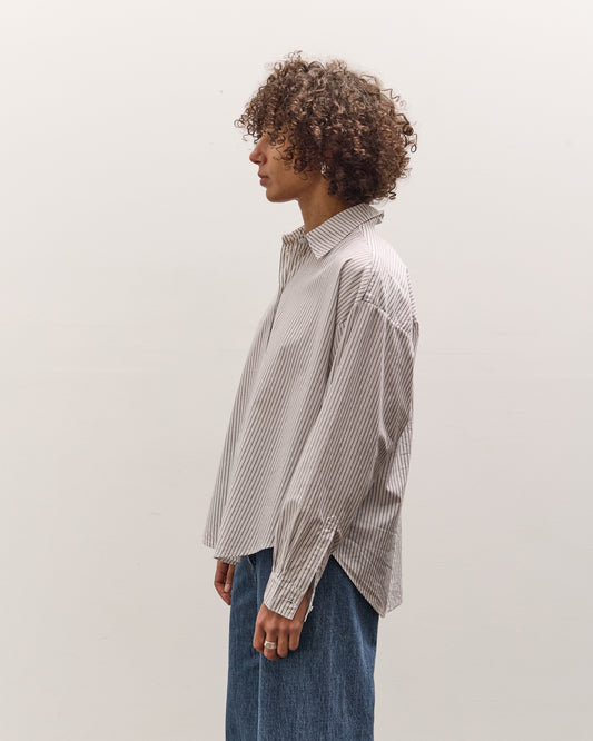 Jesse Kamm Alberta Shirt, Salt Pinstripe