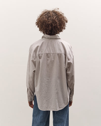 Jesse Kamm Alberta Shirt, Salt Pinstripe