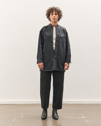 Jesse Kamm Band Collar Okuda Jacket, Black Lacquer