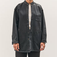 Jesse Kamm Band Collar Okuda Jacket, Black Lacquer