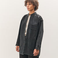 Jesse Kamm Band Collar Okuda Jacket, Black Lacquer