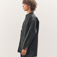 Jesse Kamm Band Collar Okuda Jacket, Black Lacquer
