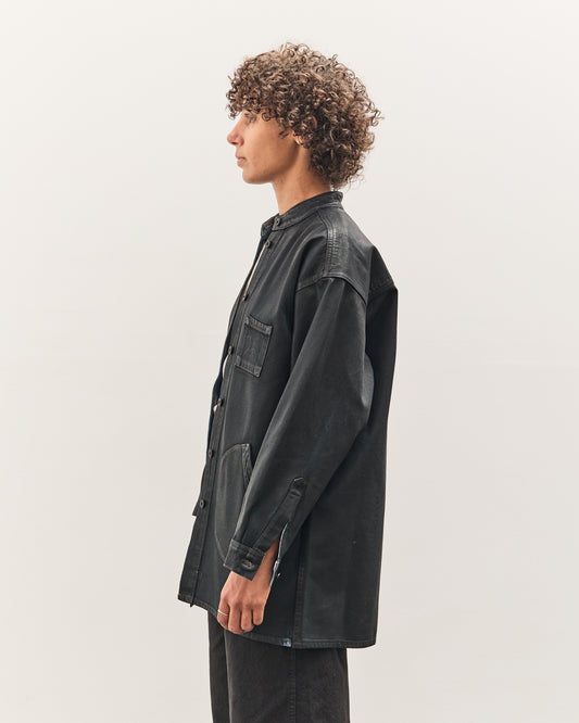 Jesse Kamm Band Collar Okuda Jacket, Black Lacquer