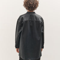 Jesse Kamm Band Collar Okuda Jacket, Black Lacquer