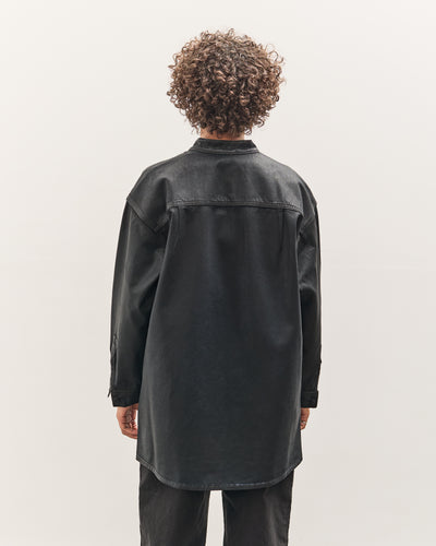 Jesse Kamm Band Collar Okuda Jacket, Black Lacquer