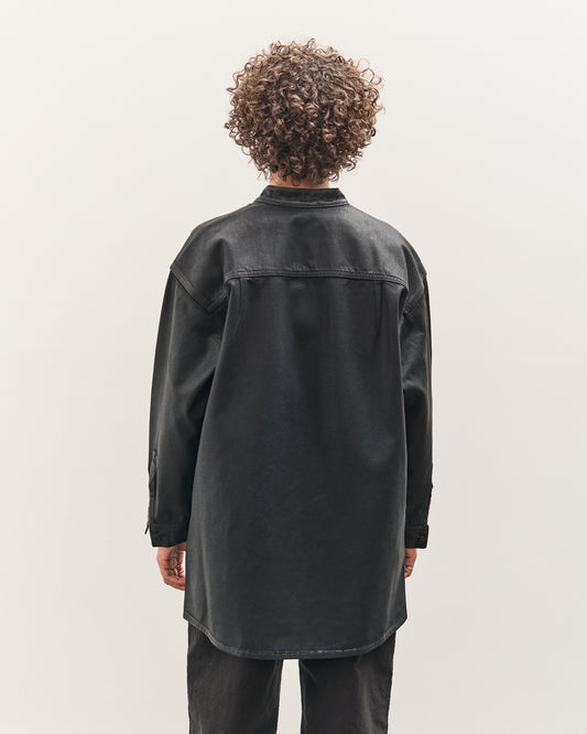 Jesse Kamm Band Collar Okuda Jacket, Black Lacquer