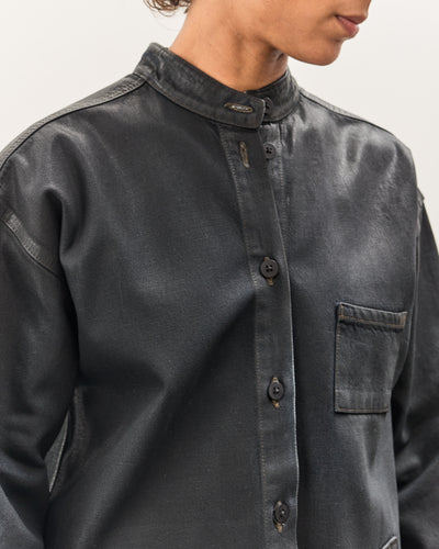 Jesse Kamm Band Collar Okuda Jacket, Black Lacquer