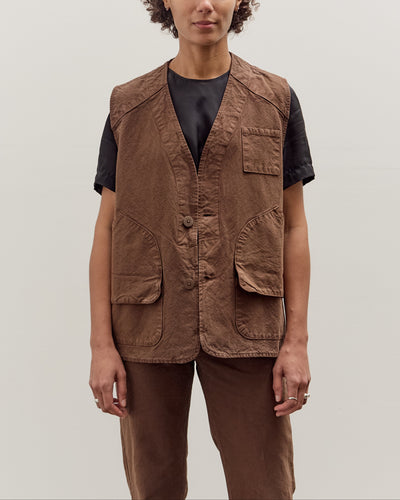 Jesse Kamm Director's Vest, Chocolate Brown