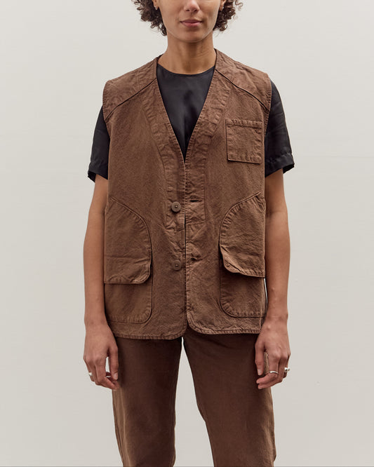 Jesse Kamm Director's Vest, Chocolate Brown