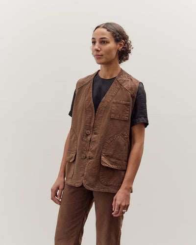 Jesse Kamm Director's Vest, Chocolate Brown