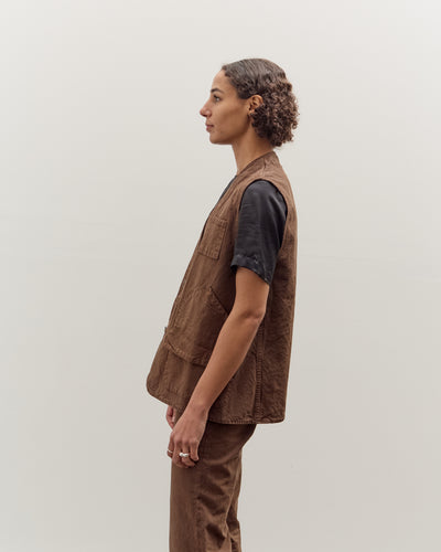 Jesse Kamm Director's Vest, Chocolate Brown