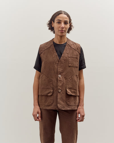Jesse Kamm Director's Vest, Chocolate Brown