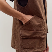Jesse Kamm Director's Vest, Chocolate Brown