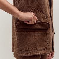 Jesse Kamm Director's Vest, Chocolate Brown
