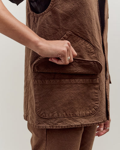 Jesse Kamm Director's Vest, Chocolate Brown