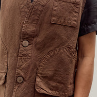 Jesse Kamm Director's Vest, Chocolate Brown