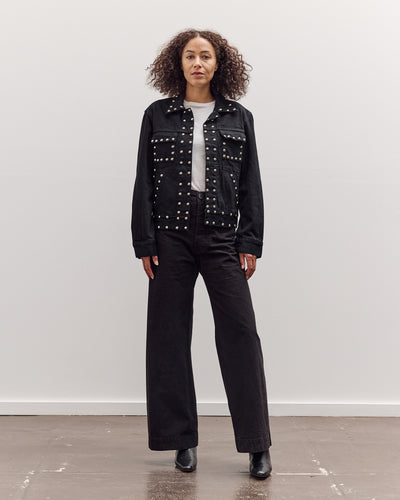 Ranch Jacket, Black Studded