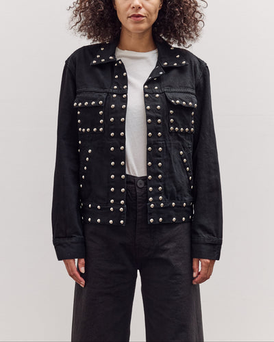 Ranch Jacket, Black Studded
